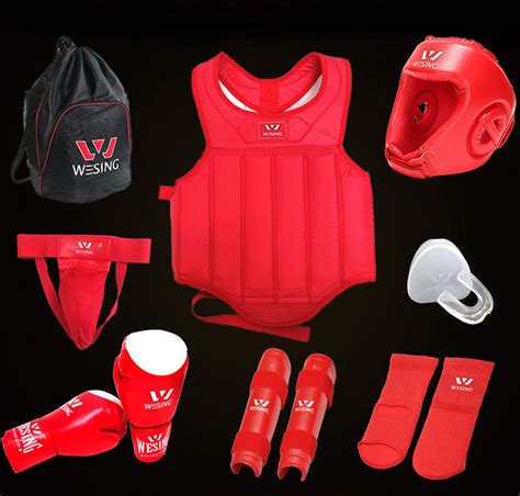 Classical Sanda Boxing Protective Gear Pack WESING Products