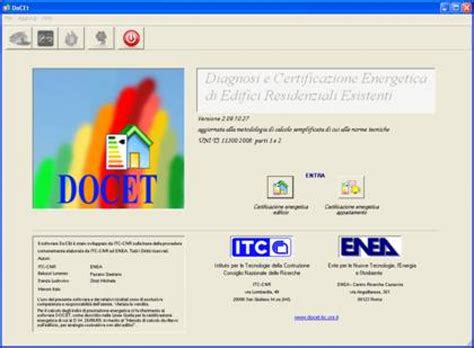 Certificazione Energetica Disponibile La Nuova Versione Del Software Docet