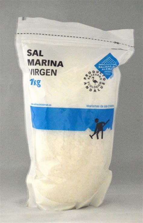 Biologisch Zeezout Marina Virgin Zak 1 Kilo Salinas El Aleman