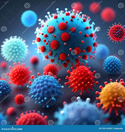 Virus Under A Microscope Stock Illustration Illustration Of Biology