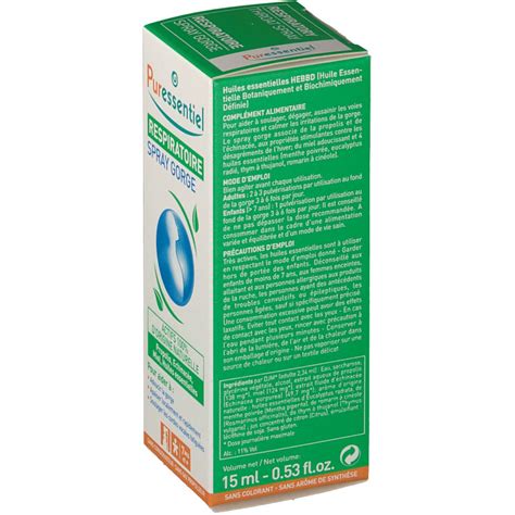 Puressentiel Spray Gorge Respiratoire Shop Pharmacie Fr