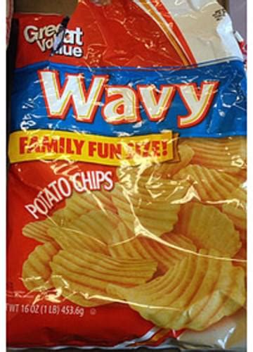 Great Value Potato Chips Wavy 28 G Nutrition Information Innit