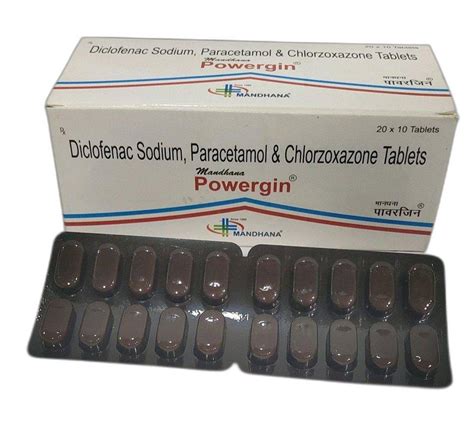 Diclofenac Sodium Paracetamol Chlorzoxazone Tablets At Rs Box