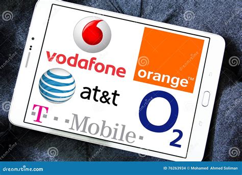 mobile operator logos  brands editorial stock image image  logo