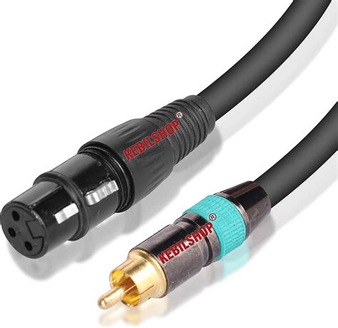 KEBILSHOP PREMIER XLR To RCA Cable XLR Female To RCA Male Audio Cable