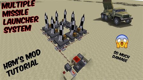 How To Make A Multiple Missile Launcher System In Minecraft Hbm S Mod Heavy Artillery