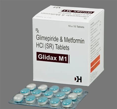 Glimepiride Metformin HCL SR Tablets 1 Mg At Best Price In