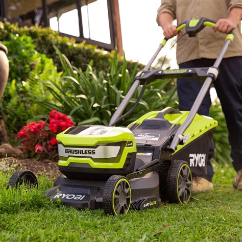 Ryobi 18v One 40cm 16” 60ah Brushless Hp™ Lawn Mower Kit Bunnings Australia