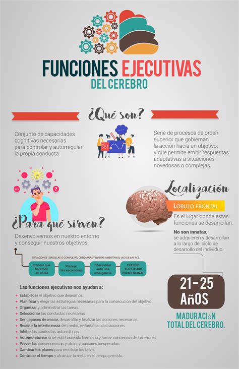 Infografia De Funciones Ejecutivas Del Cerebro Conjunto De Capacidades Cognitivas Sexiezpix