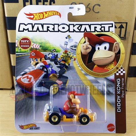 Jual Hot Wheels Mario Kart Diddy Kong Pipe Frame Shopee Indonesia