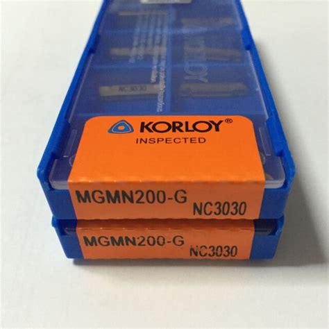 Pcs Korloy Mgmn G Nc Carbide Inserts Ebay