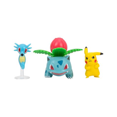 Pokémon Pack 3 figurines Battle Figure Set Pikachu 2 Hypotrempe