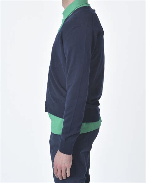 Cardigan Bleu Navy Casheart Pulls Gilets Homme La Piscine Paris