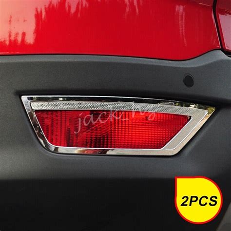 Chrome Rear Bumper Reflector Fog Light Cover For Ford Escape