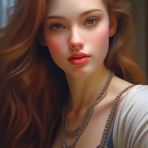 "Beautiful girl, realism, maximum detail" — image created in Shedevrum