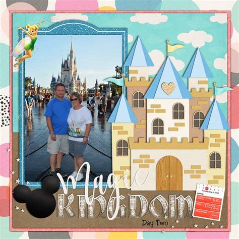 Magic Kingdom Disney Scrapbook Pages Disney Scrapbooking Layouts