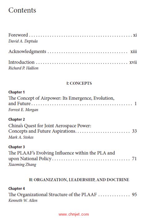 《the Chinese Air Force：evolving Concepts Roles And Capabilities》 图书