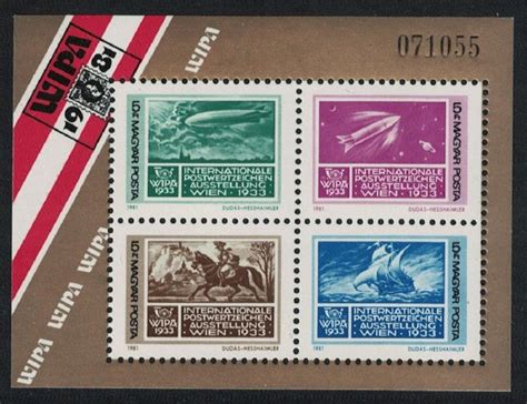 Hungary WIPA 1981 Stamp Exhibition Vienna MS 1981 MNH SG MS3384