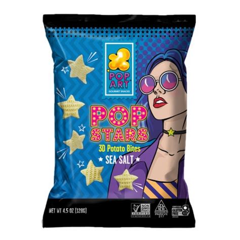 Pop Art Snacks® Pop Stars Sea Salt Potato Chips 4 5 Oz Kroger