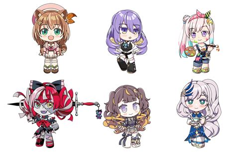 All Chibi Hololive Id Has Been Drawn By Me For Now Generation 1st