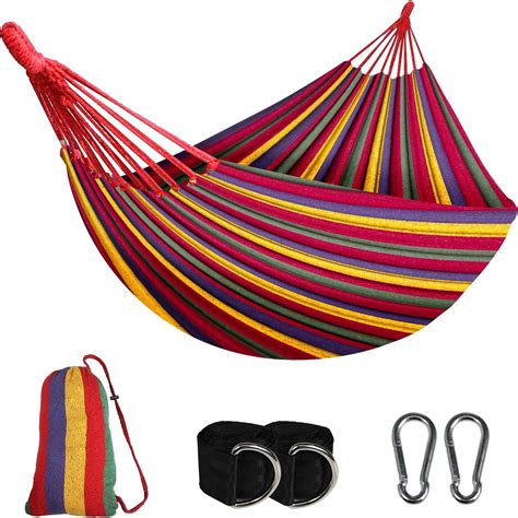 Amazon Szhlux Double Hammock Cotton Hammock Portable Hammock With