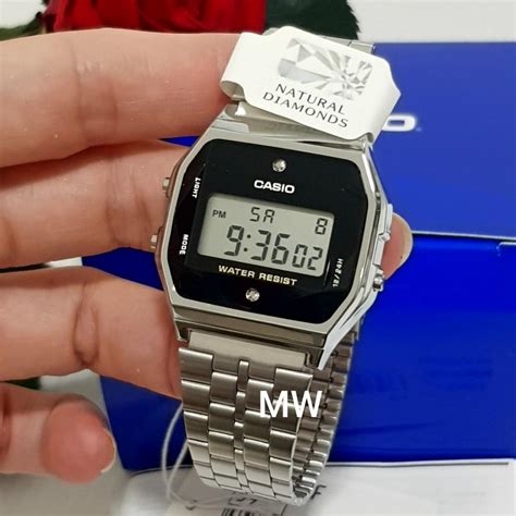 Casio Vintage Retro Digital Silver Watch A Wad A Mobile Phones