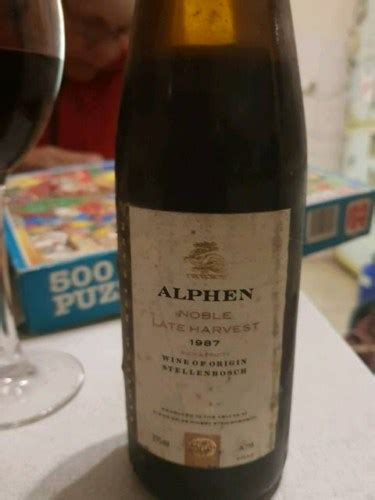 Alphen Noble Late Harvest Vivino Us