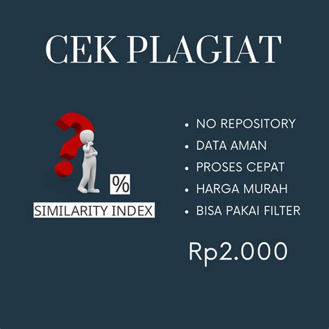 Jual Jasa Cek Plagiasi Cek Plagiarisme Plagiat Cepat Murah Shopee