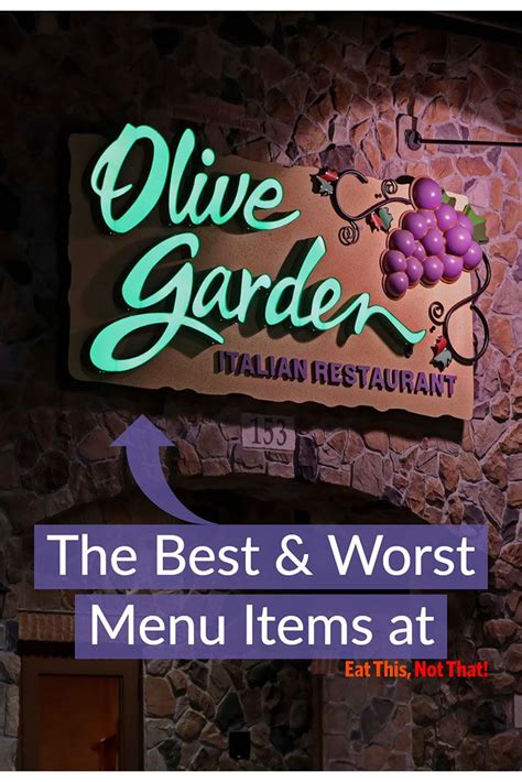 Olive Garden Menu Nutrition