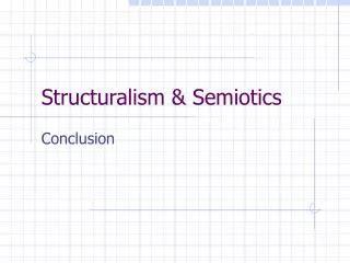 Ppt Structuralism And Semiotics Powerpoint Presentation Free