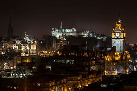 Edinburgh Skyline at Night | Visiting england, Edinburgh, Scotland