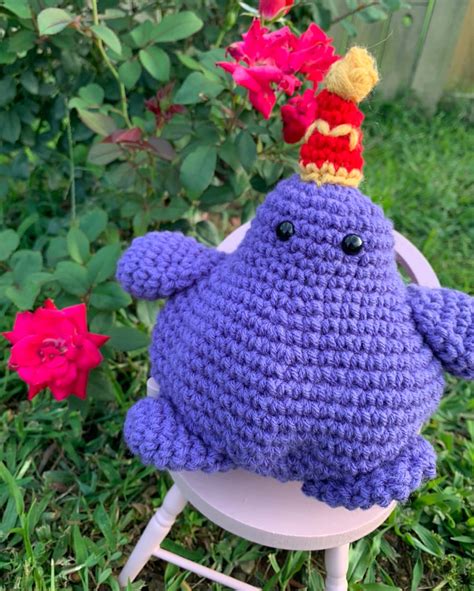 Birthday Grimace Crochet Plush - Etsy