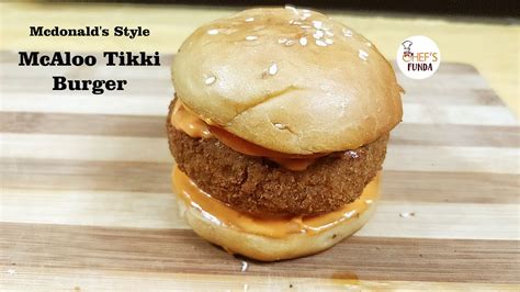 Mcaloo Tikki Burger Recipe At Home Hindi Aloo Tikki Burger