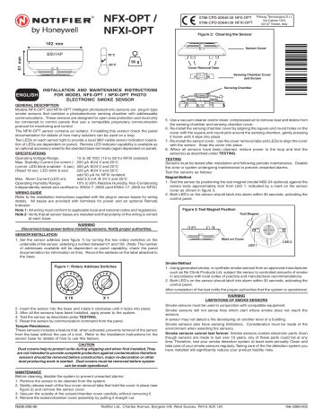 Honeywell NOTIFIER NFX OPT Installation And Maintenance Instructions