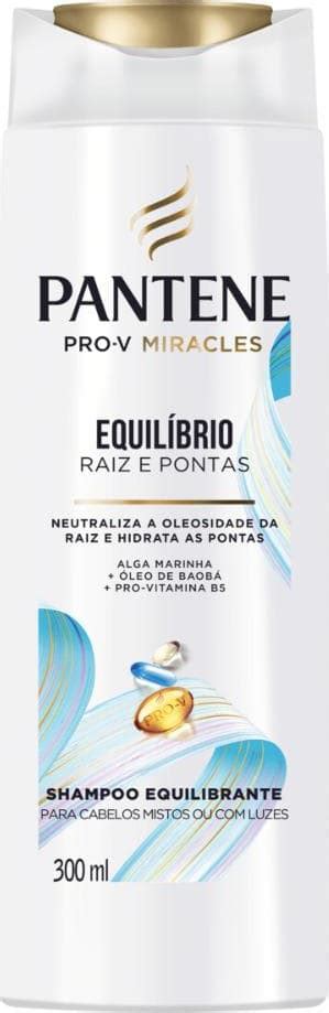 Shampoo Pro V Miracles Pantene Equilíbrio Raiz e Pontas Frasco 300ml