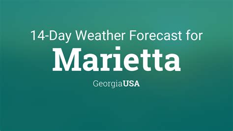 Marietta, Georgia, USA 14 day weather forecast