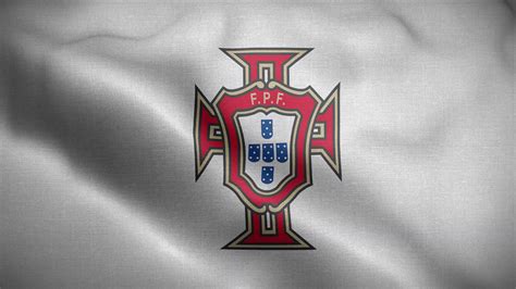 FPF Seleccao Portugal Football Team White Logo Flag Loop Background 4K ...