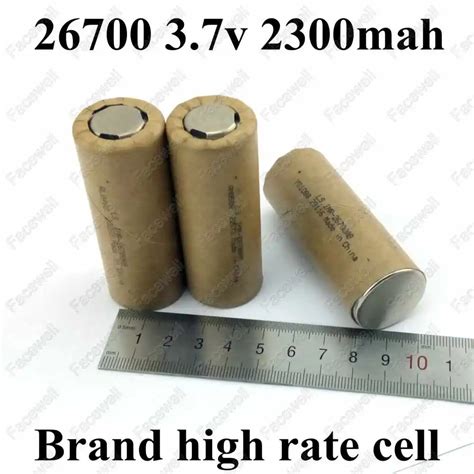10pcs 3.7v 26700 2300mah 26650 3.7V battery 2200mah rechargeable li ion ...