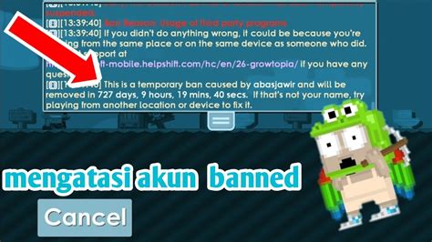 Tips Mengatasi Akun Terkena Banned Growtopia Youtube