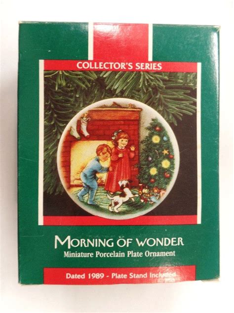 Hallmark Morning Of Wonder Porcelain Plate Christmas Ornament Etsy