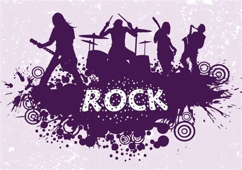 Rock Band Silhouette Vector Download