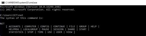 Batch File Network Commands Net Commands Trytoprogram