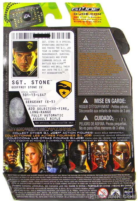 Sgt. Stone - G.I. Joe Toy Database and Checklists