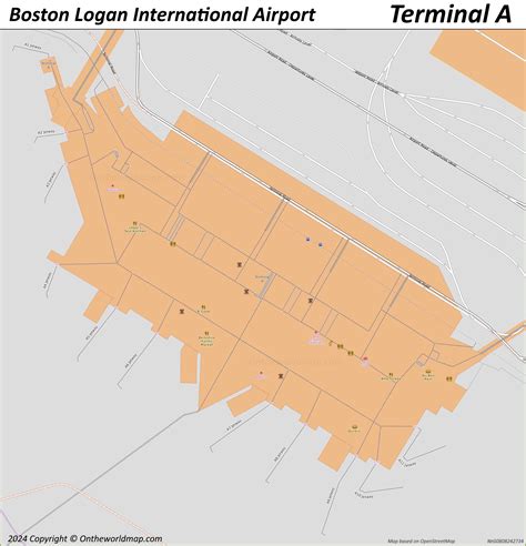 Boston Logan International Airport Map Terminal Maps Ontheworldmap