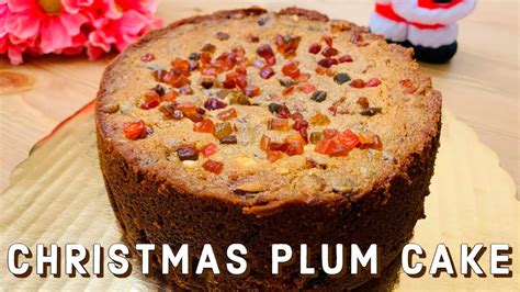 Eggless Christmas Plum Cake Recipe Special Fruit And Nut Plum Cake No