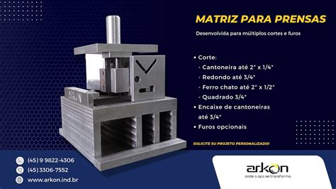 Matriz De Corte E Furo Para Prensa Youtube