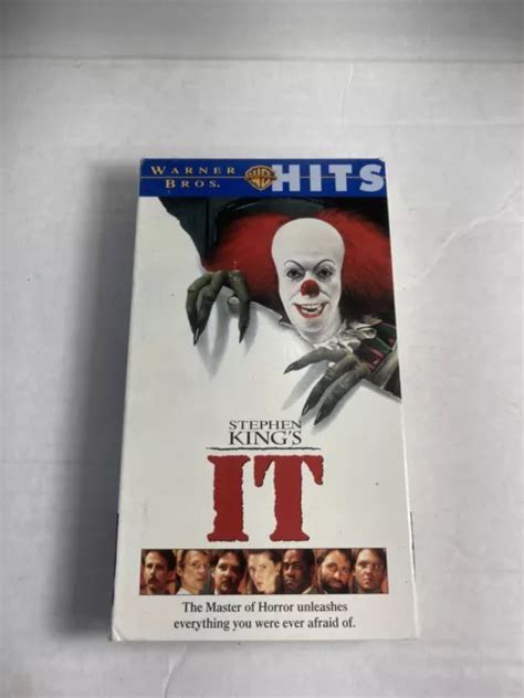 Stephen King S It Horror Vhs Tape Tim Curry Pennywise The Clown