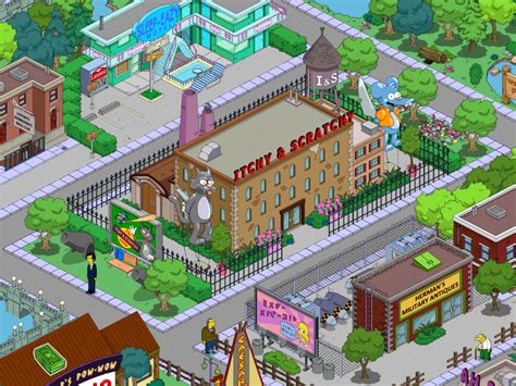 Explore the Itchy and Scratchy Studios in Springfield