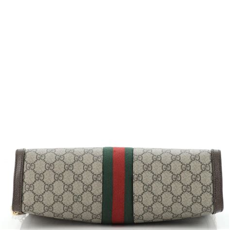 Gucci Ophidia Chain Shoulder Bag Gg Coated Canvas Medium At 1stdibs