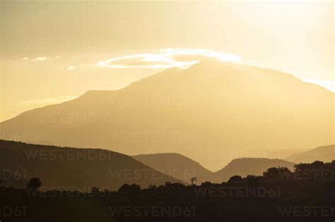 South Africa Rooiberg Mountain Scenery In The Morning Stock Photo